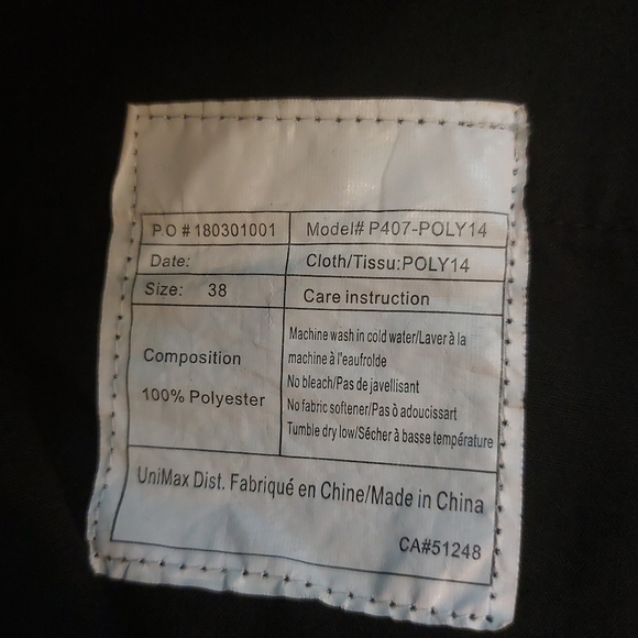 Uniform black cargo pants size 38 - Picture 3 of 4